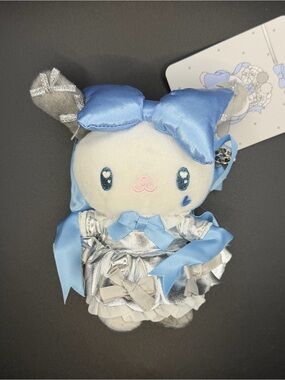 Sanrio Hong Kong exclusive U*SA*HA*NA with silver and bows outfit Plush/keychain